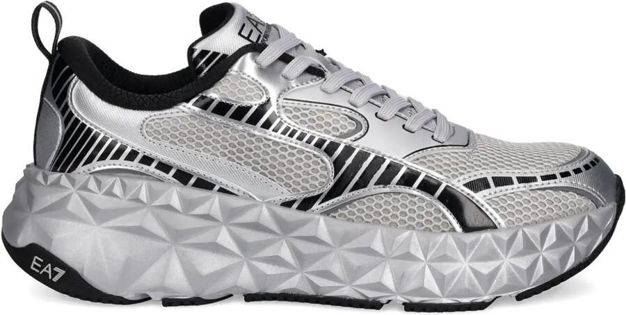 Ea7 Emporio Armani Sneakers met bewerkte zool Zilver
