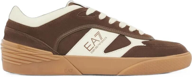 Ea7 Emporio Armani Sneakers met contrasterend vlak Bruin