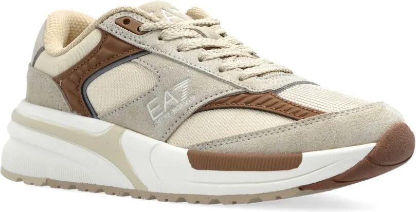 Ea7 Emporio Armani Sneakers met logo Beige - Foto 4