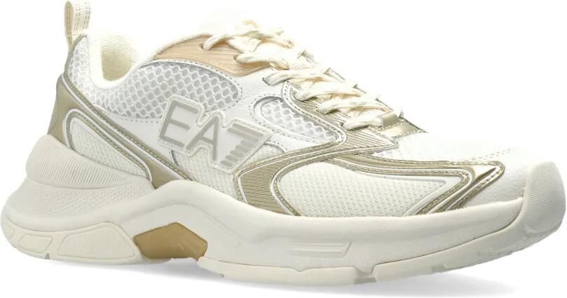 Ea7 Emporio Armani Sneakers met logo Beige - Foto 4
