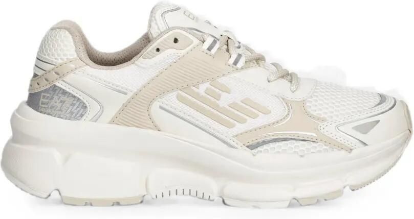 Ea7 Emporio Armani Sneakers met logo Beige