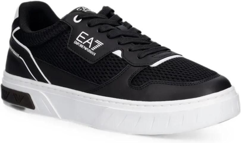 Ea7 Emporio Ar i Sneakers met logo-print en mesh vlakken Zwart - Foto 2
