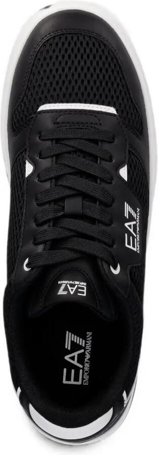 Ea7 Emporio Ar i Sneakers met logo-print en mesh vlakken Zwart - Foto 4