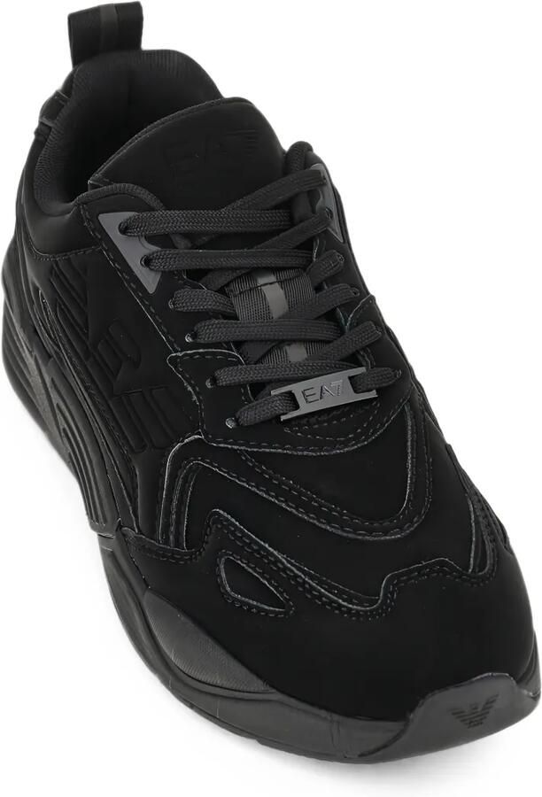 Ea7 Emporio Armani Sneakers met logo-reliëf met vlakken Zwart