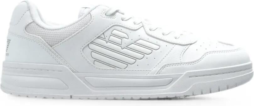 Ea7 Emporio Armani Sneakers met logo-reliëf Wit