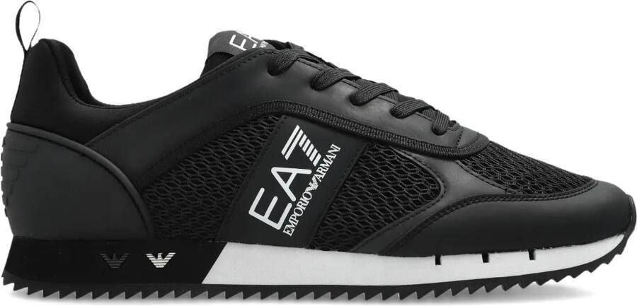 Ea7 Emporio Armani Sneakers met logo Zwart