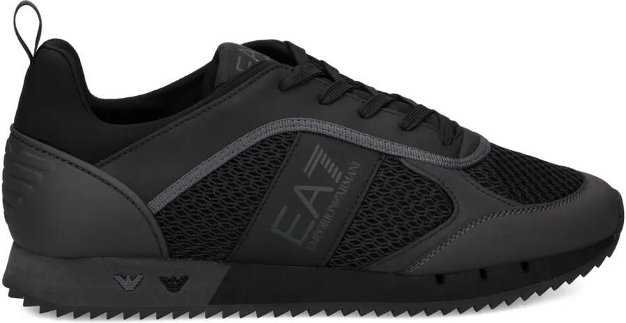 Ea7 Emporio Armani Sneakers met logo Zwart