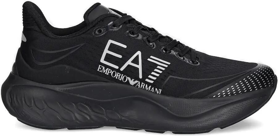 Ea7 Emporio Armani Sneakers met logo Zwart