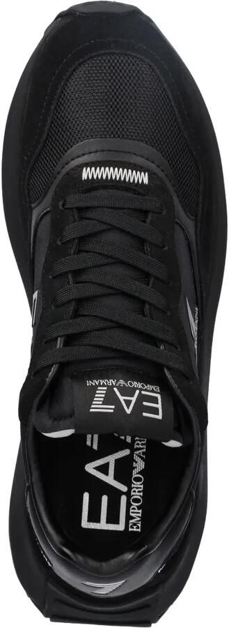 Ea7 Emporio Armani Sneakers met logo Zwart
