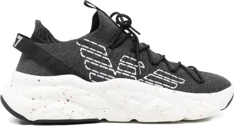 Ea7 Emporio Armani Sneakers met logo Zwart