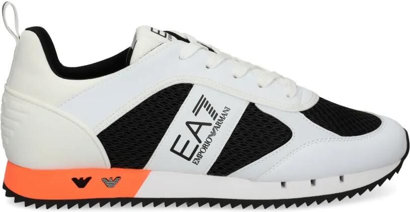 Ea7 Emporio Armani Sneakers met logodetail Wit