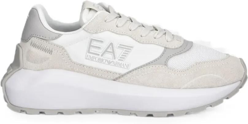 Ea7 Emporio Ar i Sneakers met logopatch Beige