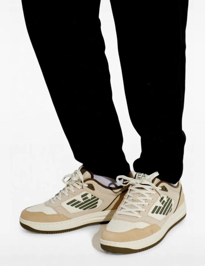 Ea7 Emporio Armani Sneakers met logopatch Beige - Foto 2