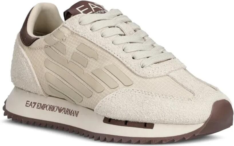 Ea7 Emporio Armani Sneakers met logopatch Beige - Foto 3