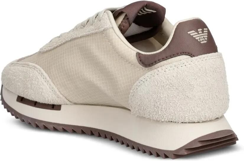Ea7 Emporio Armani Sneakers met logopatch Beige - Foto 2