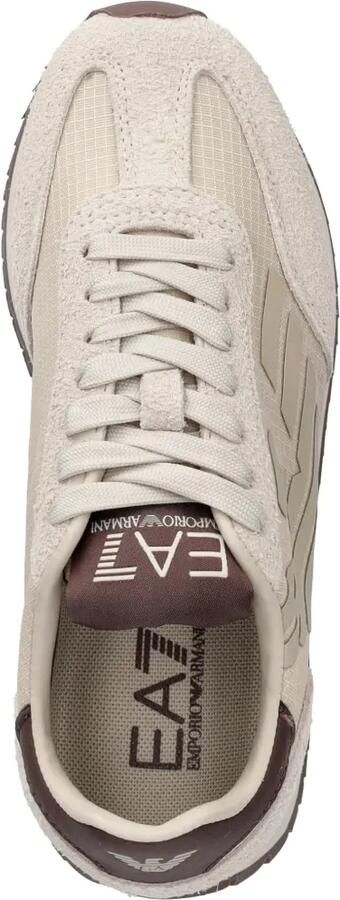 Ea7 Emporio Armani Sneakers met logopatch Beige - Foto 4