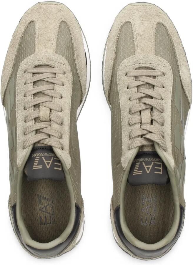 Ea7 Emporio Armani Sneakers met logopatch Groen