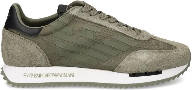 Ea7 Emporio Armani Sneakers met logopatch Groen - Foto 4