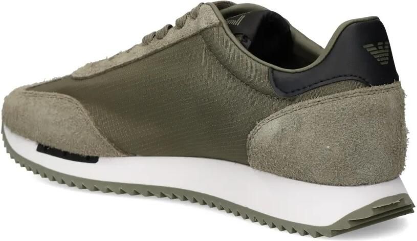 Ea7 Emporio Armani Sneakers met logopatch Groen - Foto 3