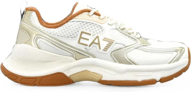 Ea7 Emporio Armani Sneakers met logopatch Wit
