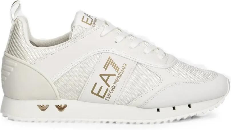 Ea7 Emporio Ar i Sneakers met logoprint Beige