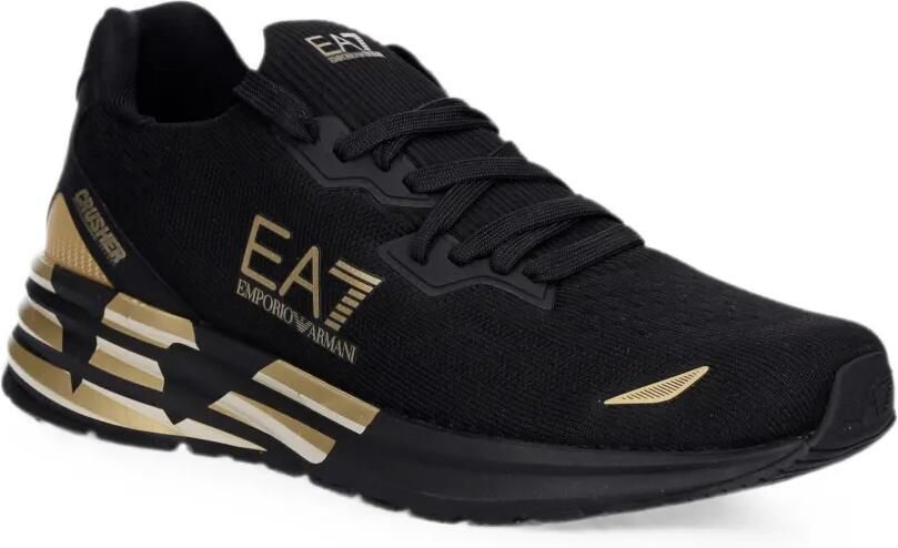 Ea7 Emporio Armani Sneakers met logoprint Zwart