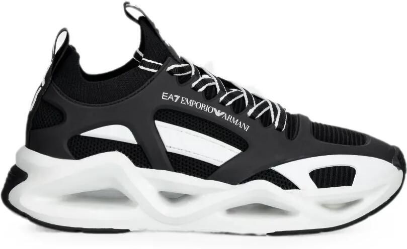 Ea7 Emporio Armani Sneakers met logoprint Zwart