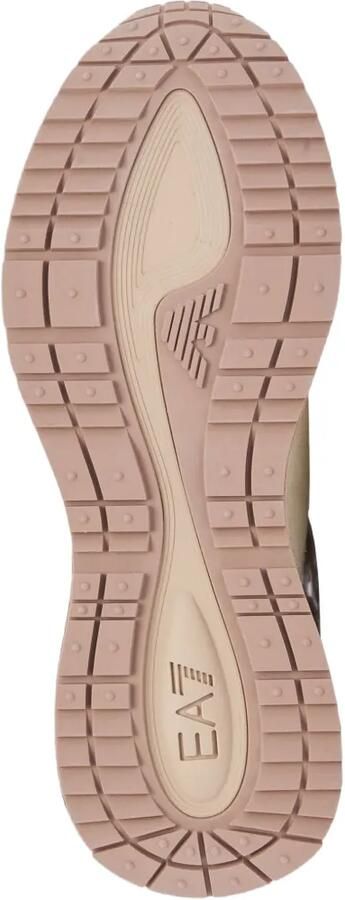 Ea7 Emporio Armani Sneakers met mesh vlak en zool met textuur Beige - Foto 4