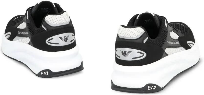 Ea7 Emporio Armani Sneakers met mesh vlak Zwart - Foto 3