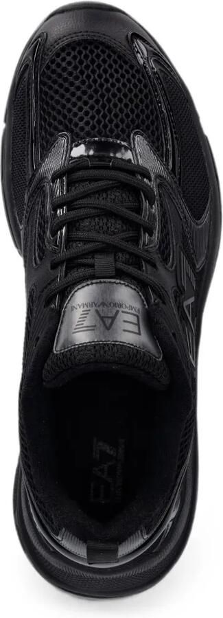 Ea7 Emporio Ar i Sneakers met mesh vlakken en logo-patch Zwart - Foto 4