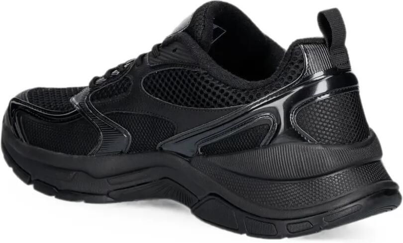 Ea7 Emporio Ar i Sneakers met mesh vlakken en logo-patch Zwart - Foto 3