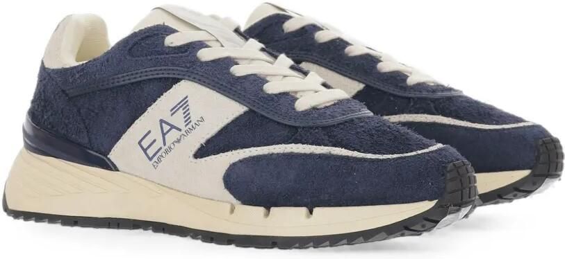 Ea7 Emporio Armani Sneakers met suède vlakken Blauw - Foto 5