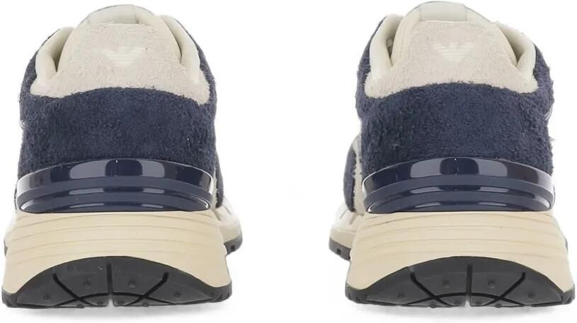 Ea7 Emporio Armani Sneakers met suède vlakken Blauw - Foto 4