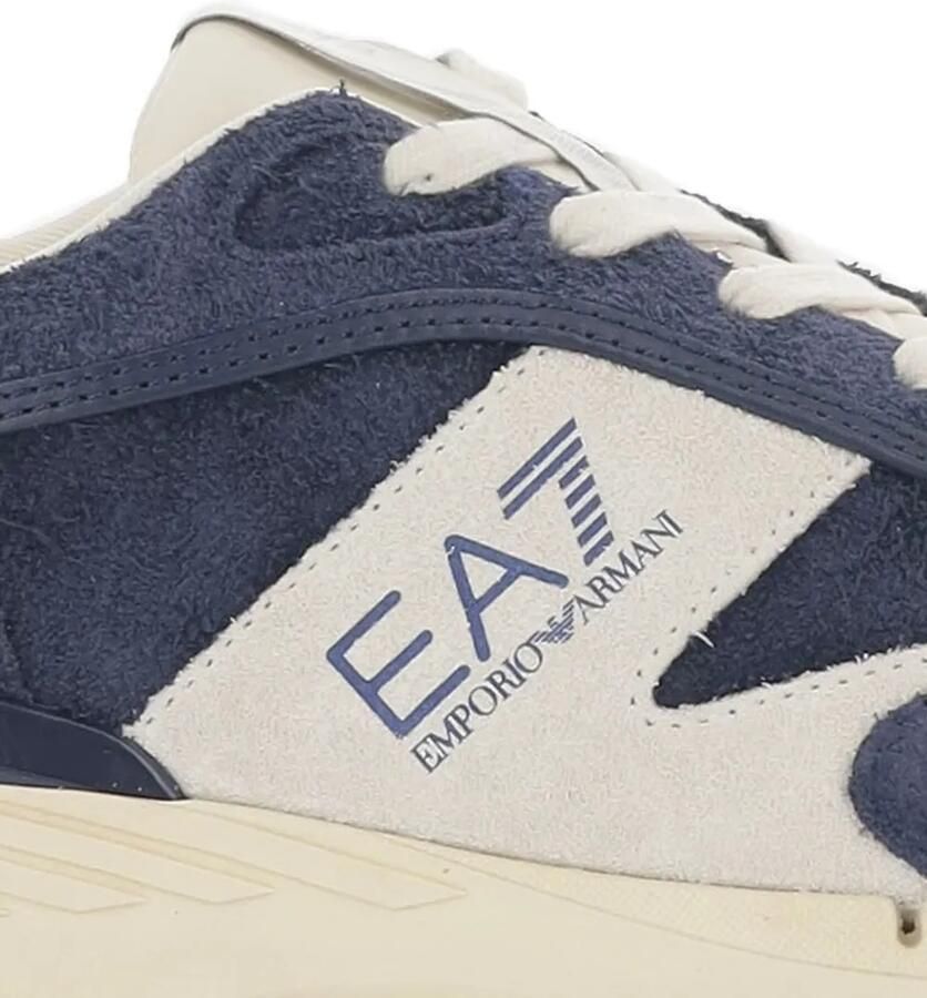 Ea7 Emporio Armani Sneakers met suède vlakken Blauw - Foto 2
