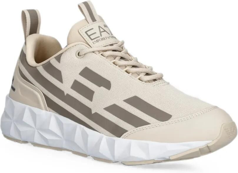 Ea7 Emporio Armani Sneakers met vlakken en logoprint Beige - Foto 3