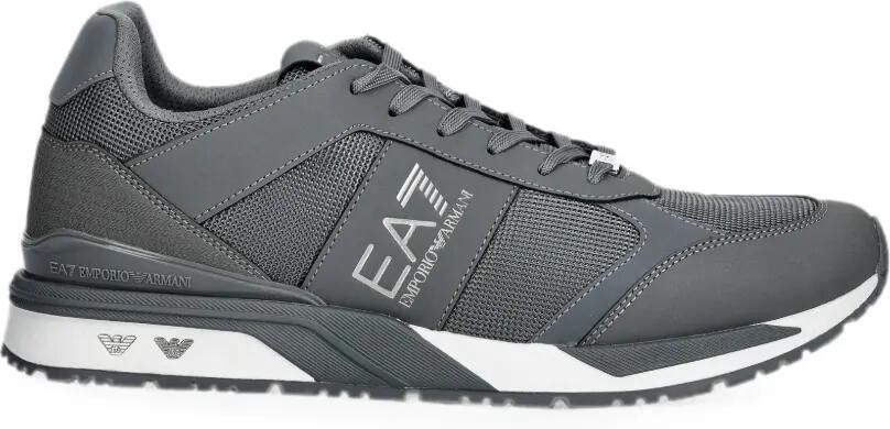 Ea7 Emporio Armani Sneakers met vlakken en logoprint Grijs