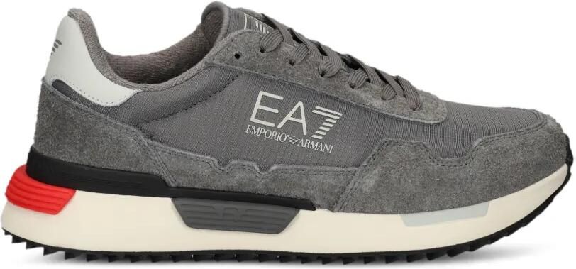 Ea7 Emporio Armani Sneakers met vlakken en logoprint Grijs