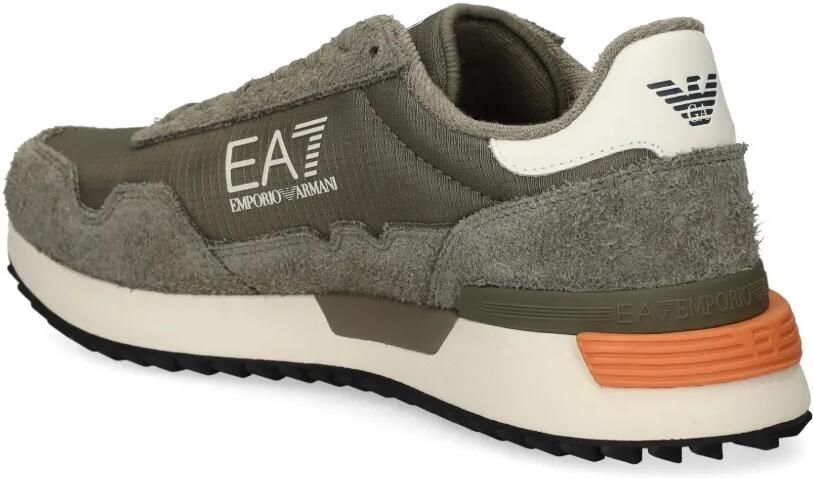 Ea7 Emporio Armani Sneakers met vlakken en logoprint Groen - Foto 3