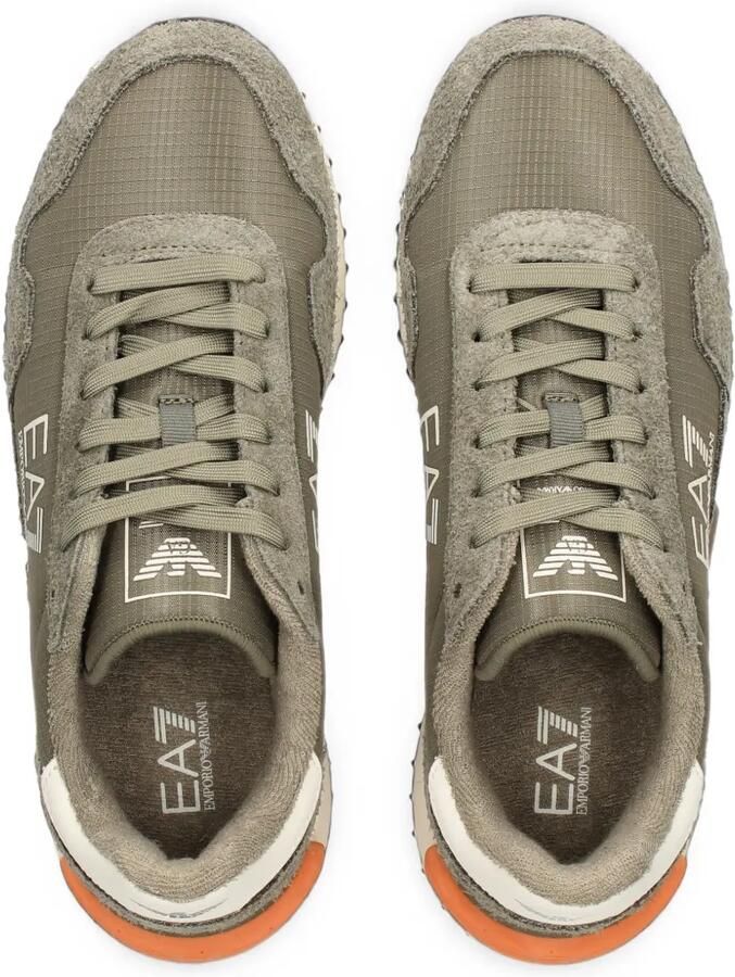 Ea7 Emporio Armani Sneakers met vlakken en logoprint Groen - Foto 2