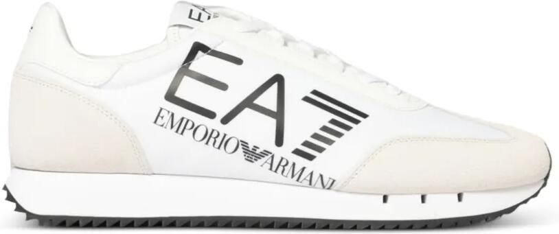 Ea7 Emporio Armani Sneakers met vlakken en logoprint Wit