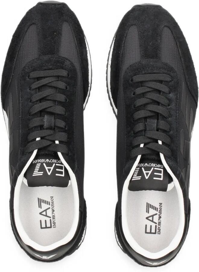 Ea7 Emporio Armani Sneakers met vlakken en logoprint Zwart