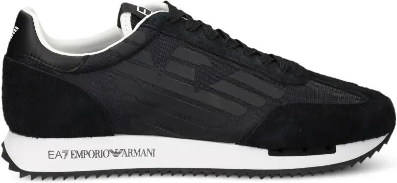 Ea7 Emporio Armani Sneakers met vlakken en logoprint Zwart - Foto 4