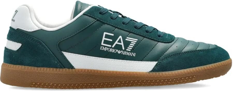 Ea7 Emporio Armani Sneakers verfraaid met logo Groen