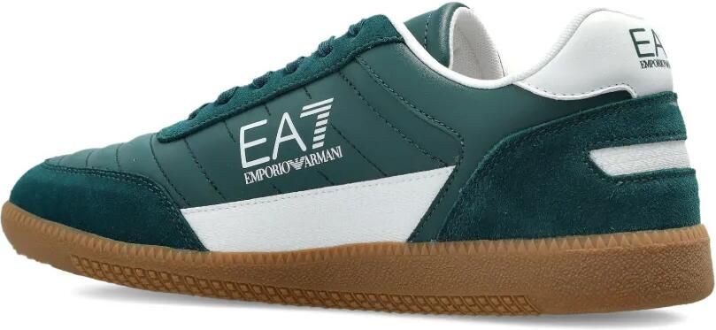 Ea7 Emporio Armani Sneakers verfraaid met logo Groen - Foto 4