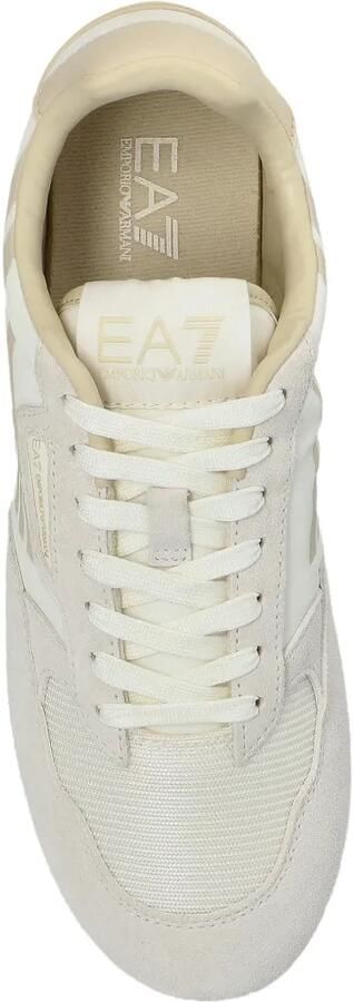 Ea7 Emporio Armani Sneakers met suède vlakken Wit - Foto 4