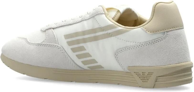 Ea7 Emporio Armani Sneakers met suède vlakken Wit - Foto 3