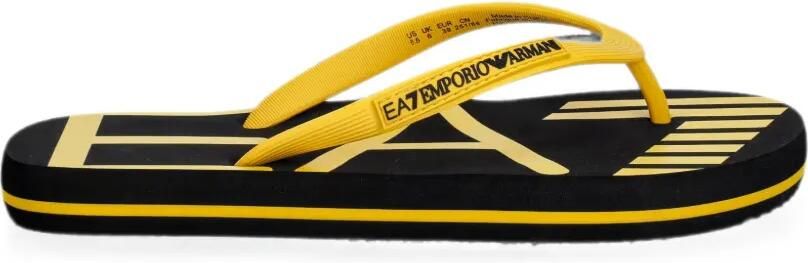 Ea7 Emporio Ar i Teenslippers met logo Zwart