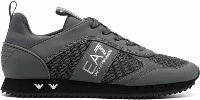 Ea7 Emporio Armani Cordura sneakers met logoprint Grijs