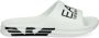 Ea7 Emporio Armani Crusher Distance slippers met logoprint Wit - Thumbnail 1
