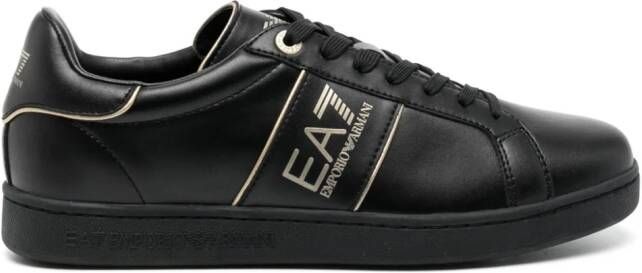 Ea7 Emporio Armani EA7 Classic leren sneakers Zwart